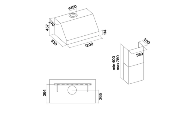 Аспиратор за стена Falmec ZEUS PRO 120